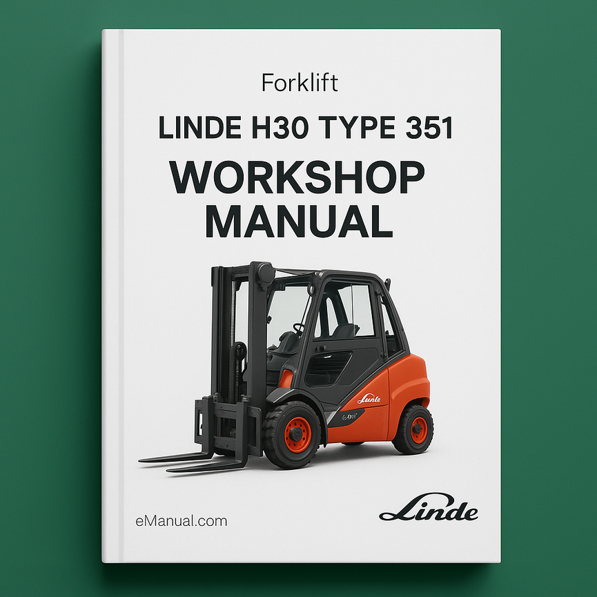 Linde H30 Type 351 Service Repair Workshop Manual