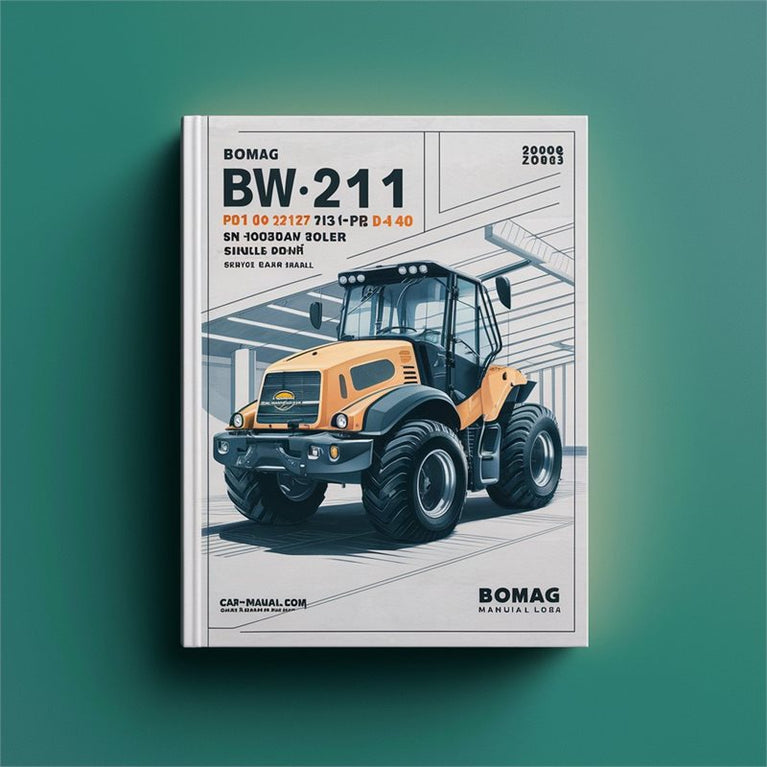 2008 Bomag BW 211 PD-40 212 213 Single Drum Roller SN 10158247 UP Service Repair Workshop Manual PDF