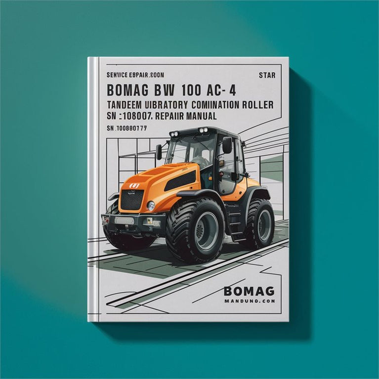 Bomag BW 100 AD-4 AC-4 Tandem Vibratory Roller Combination SN 10188017 UP Service Repair Workshop Manual PDF