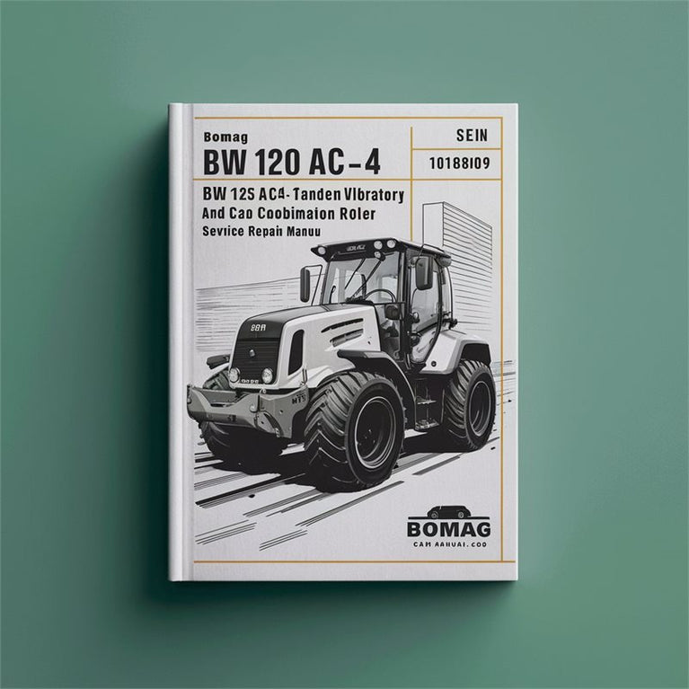Bomag BW 120 AC-4 125 Tandem Vibratory Roller Combination SN 10188009 UP Service Repair Workshop Manual PDF