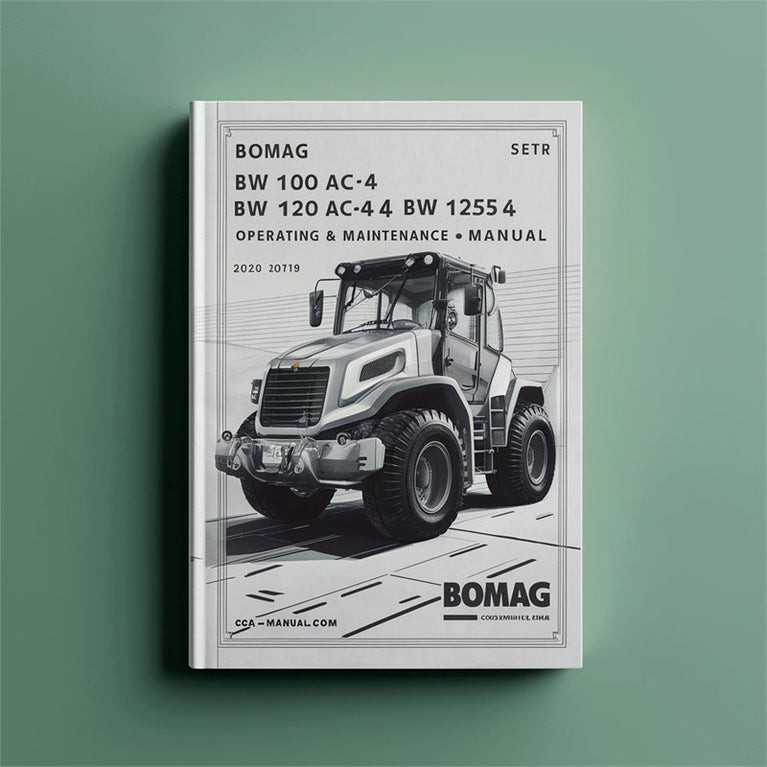 Bomag BW 100 AC-4 120 125 Combination Roller Operating Service Repair Workshop Manual PDF