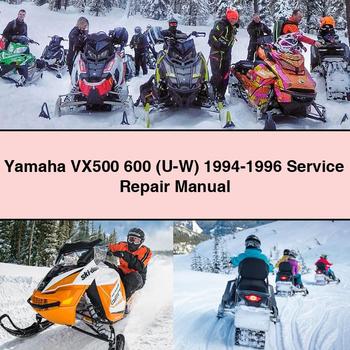 1994-1996 Yamaha VX500 600 (U-W) Service Repair Workshop Manual PDF