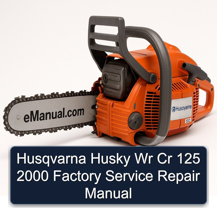 2000 Husqvarna Husky Wr Cr 125 Service Repair Workshop Manual PDF