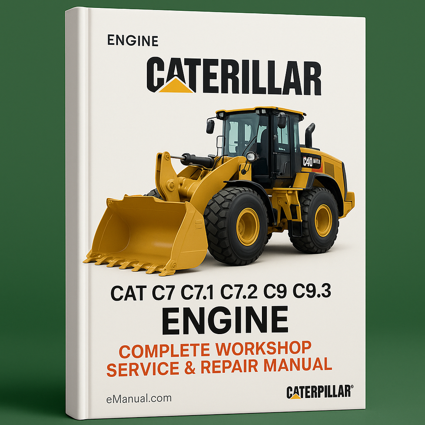 Caterpillar CAT C7 C7.1 C7.2 C9 C9.3 Engine Complete Workshop Service Repair Manual