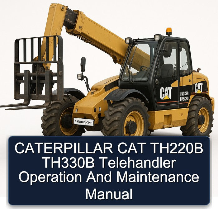 Caterpillar CAT TH220B TH330B Telehandler Operation Service Repair Workshop Manual PDF