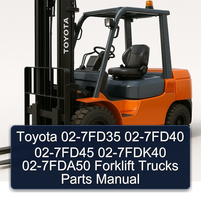 Toyota 02-7FD35 02-7FD40 02-7FD45 02-7fdk40 02-7fda50 Forklift Trucks Parts Catalog PDF