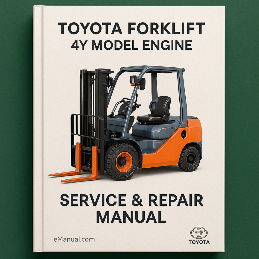 Toyota Forklift 4Y Model Engine Service Repair Manual