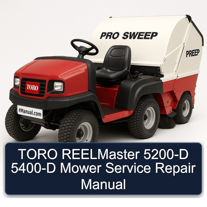 Toro Reelmaster 5200-D 5400-D Mower Service Repair Workshop Manual PDF