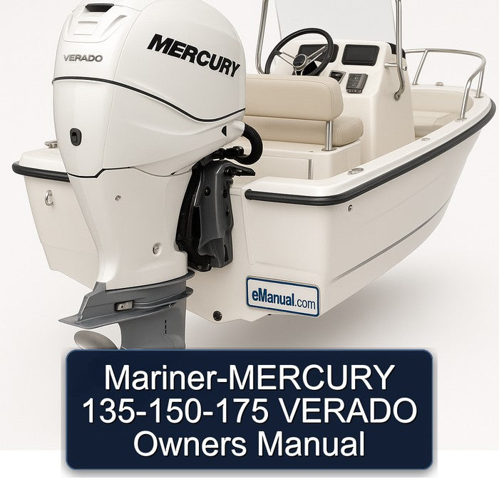 Mariner-mercury 135-150-175 Verado Owners Owner's Manual PDF