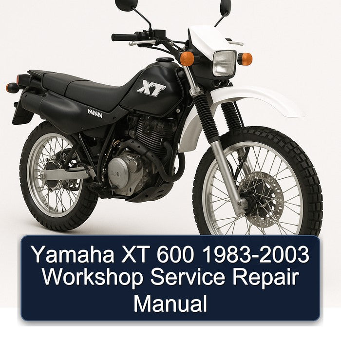 1983-2003 Yamaha XT Models 600 Service Repair Workshop Manual PDF