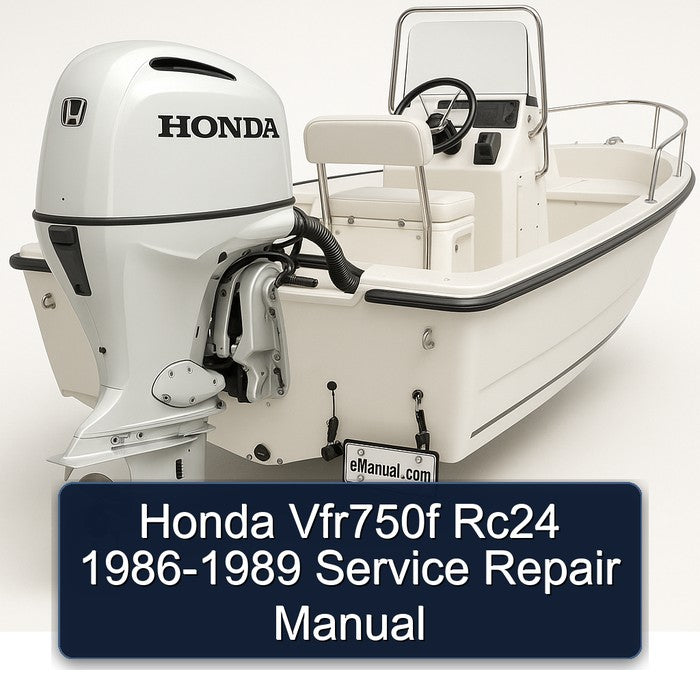 1986-1989 Honda 90 Series VFR750F RC24 Service Repair Workshop Manual PDF