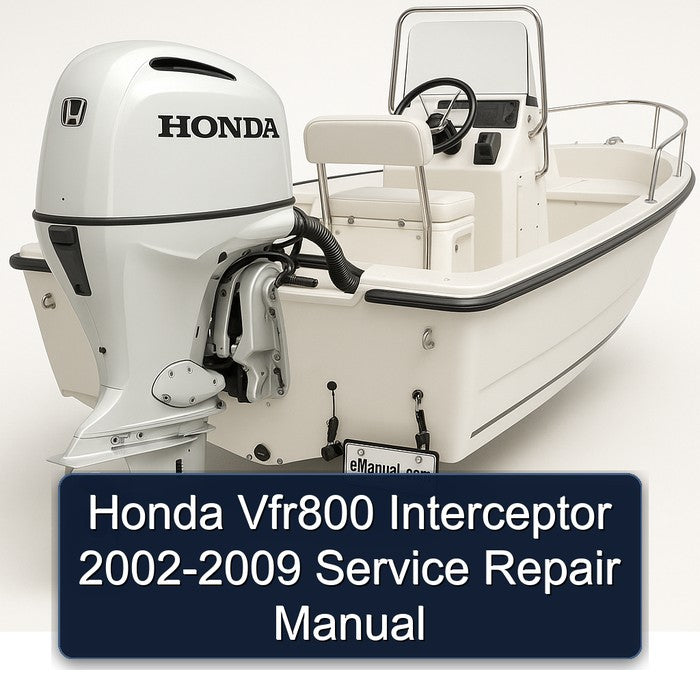 2002-2009 Honda SH125 VFR800 Interceptor Service Repair Workshop Manual PDF