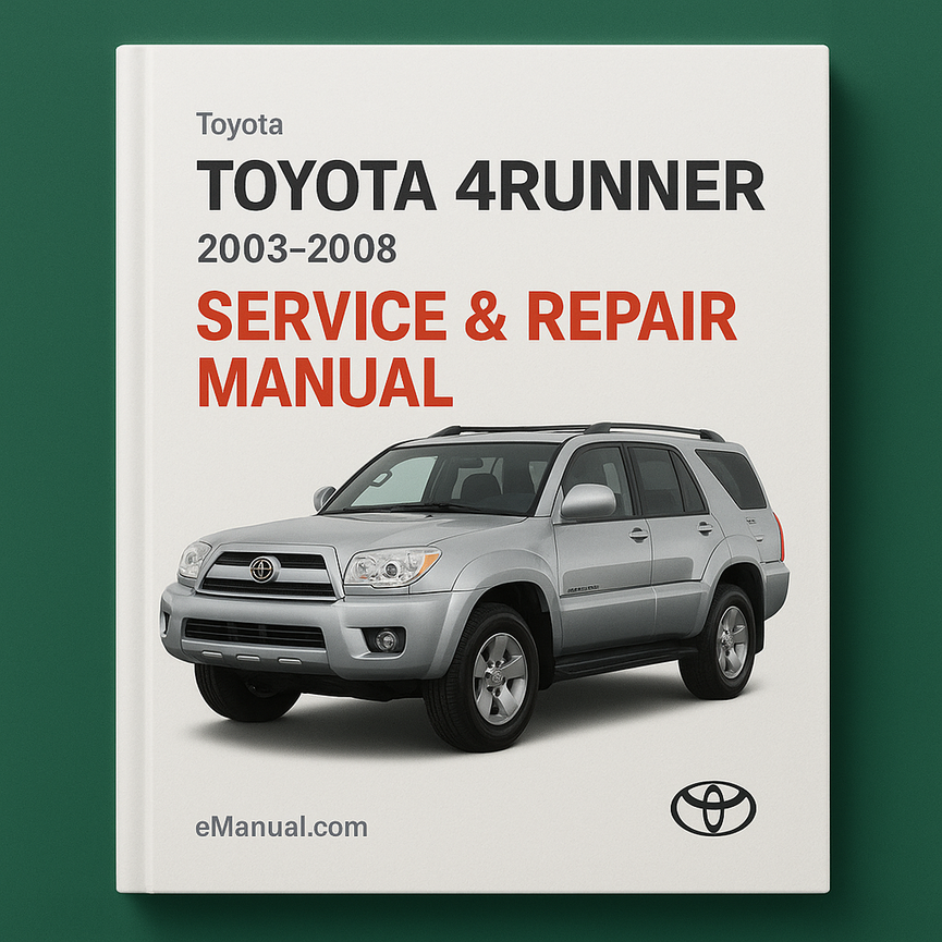 Manual de reparación de servicio Toyota 4Runner 2003-2008