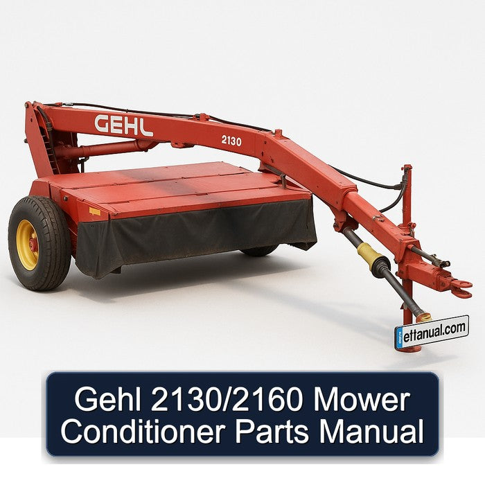 Gehl 2130/2160 Mower Conditioner Parts Catalog PDF