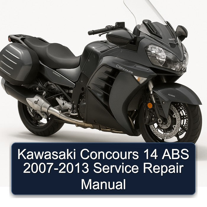 2007-2013 Kawasaki Concours Models 14 ABS Service Repair Workshop Manual PDF
