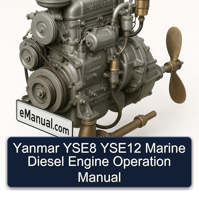 Yanmar YSE8 YSE12 Marine Diesel Engine Operation Service Repair Workshop Manual PDF