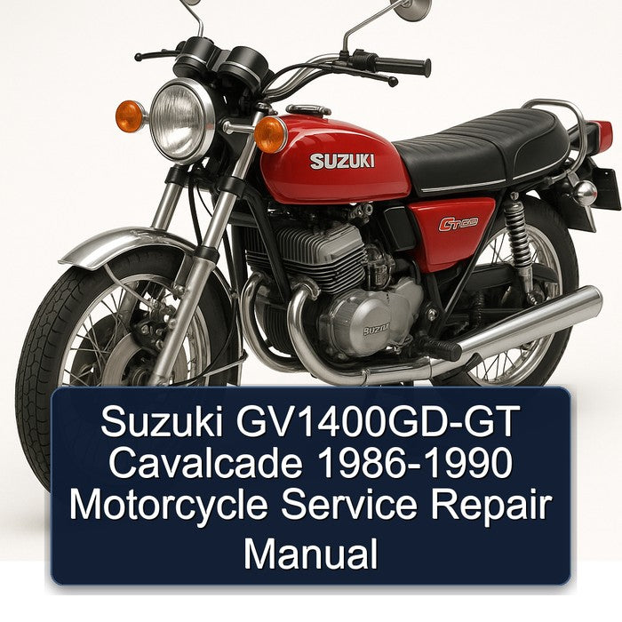 1986-1990 Yamaha GT Suzuki Gv1400gd- Cavalcade - Motorcycle Service Repair Workshop Manual PDF