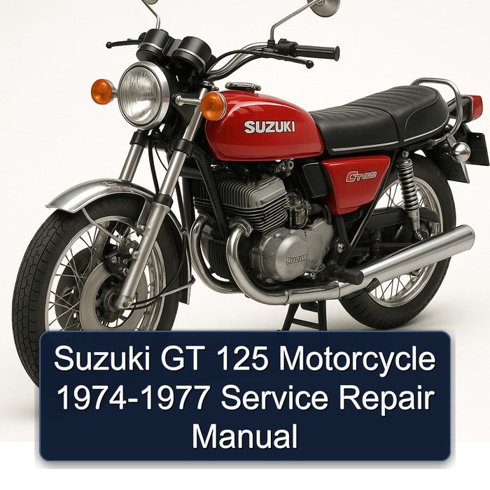 1974-1977 Yamaha GT Suzuki 125 Motorcycle Service Repair Workshop Manual PDF