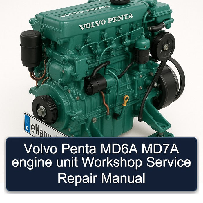 Volvo Penta MD6A MD7A Engine Unit Service Repair Workshop Manual PDF