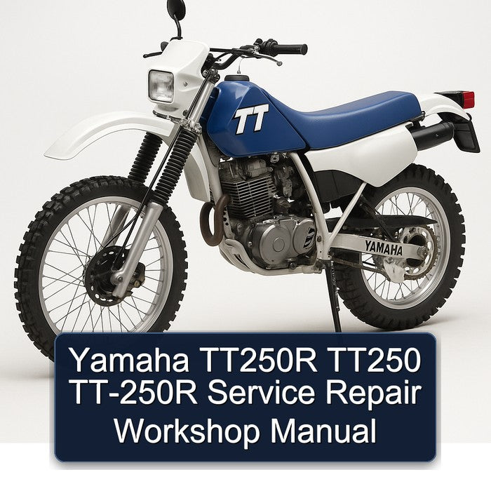 Yamaha TT Models TT250R TT250 TT-250R Service Repair Workshop Manual PDF