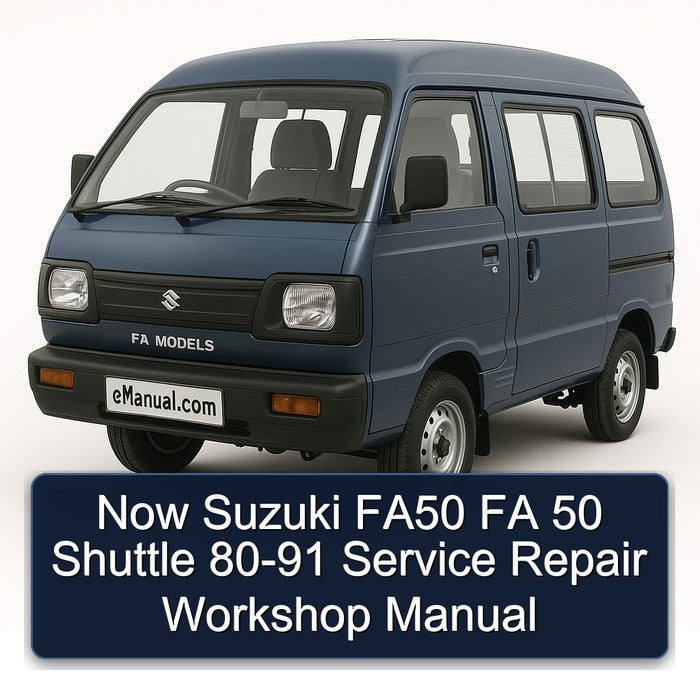 1980-1991 Suzuki FA Models Now FA50 50 Shuttle Service Repair Workshop Manual PDF