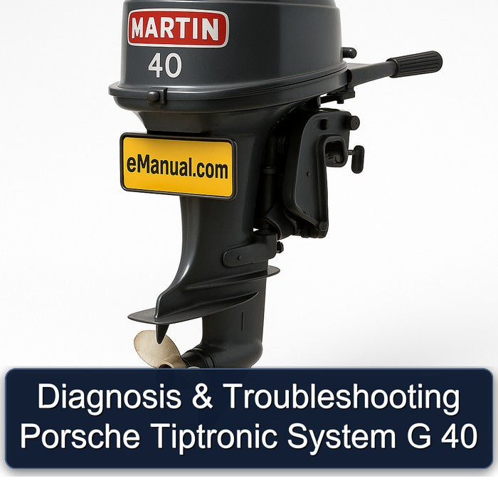 Diagnosis Porsche Tiptronic System G 40 Service Repair Workshop Manual PDF
