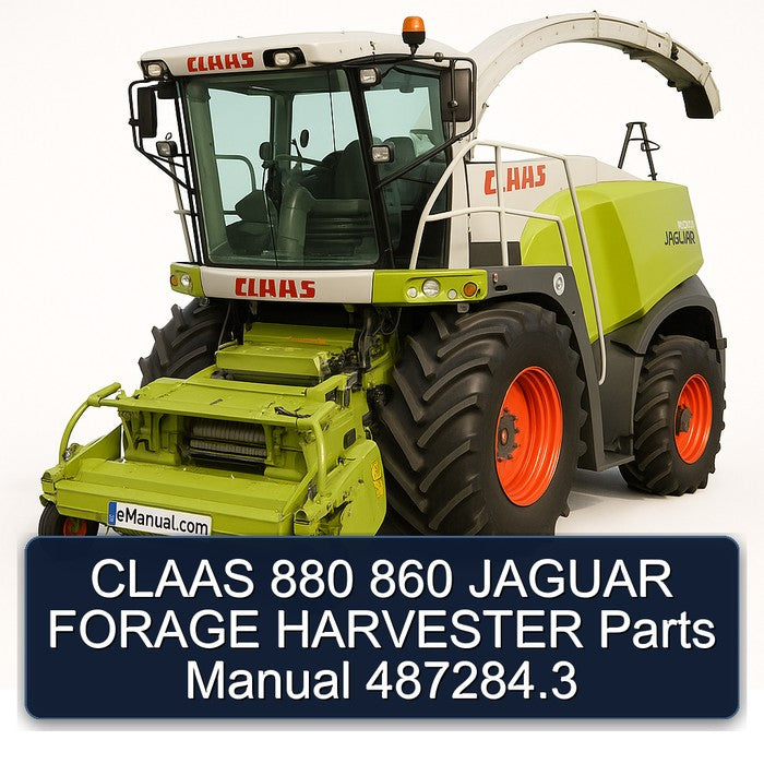 Claas 880 860 Jaguar Forage Harvester Parts 487284.3 Catalog PDF