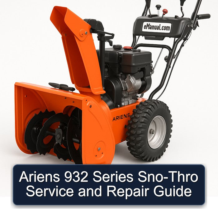 Ariens 932 Series SNO-THRO Service Repair Workshop Manual PDF