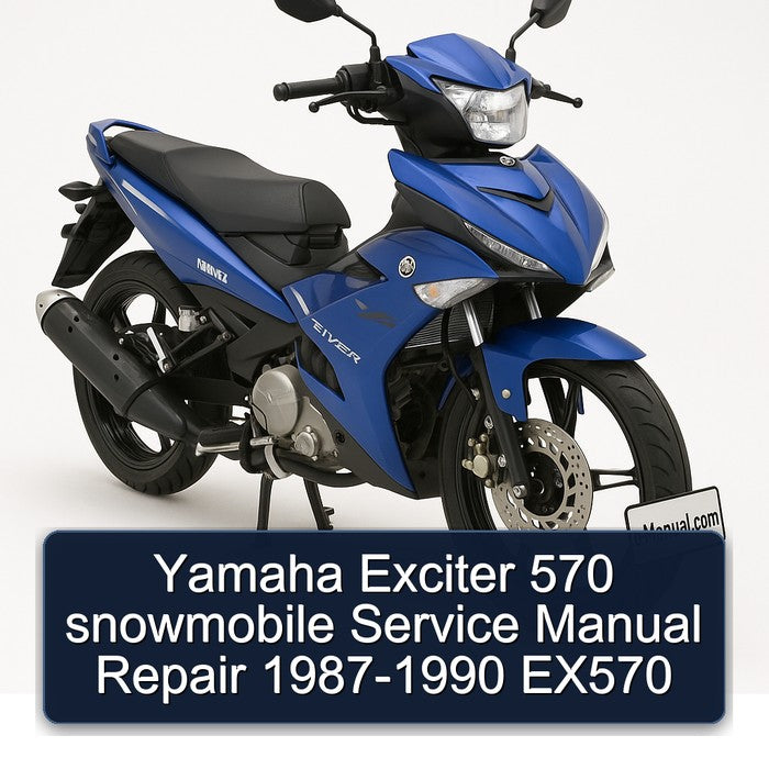 1987-1990 Yamaha Exciter 570 Snowmobile - EX570 Service Repair Workshop Manual PDF