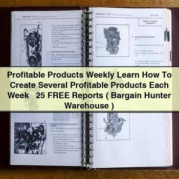 Profitable Products Weekly: Create Several Profitable Products Each Week + 25 Reports