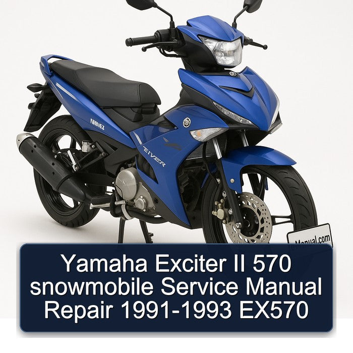 1991-1993 Yamaha Exciter II 570 Snowmobile - EX570 Service Repair Workshop Manual PDF