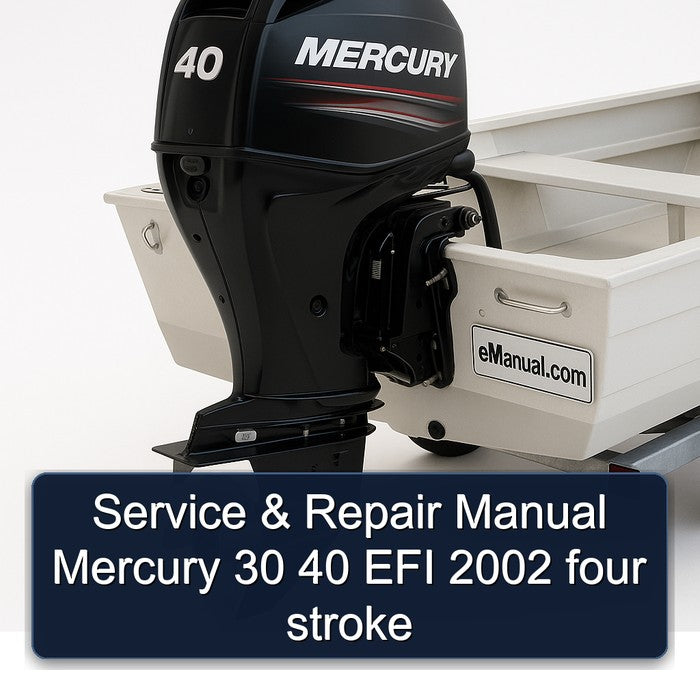 2002 Mercury 30 40 EFI Four Stroke Service Repair Workshop Manual PDF
