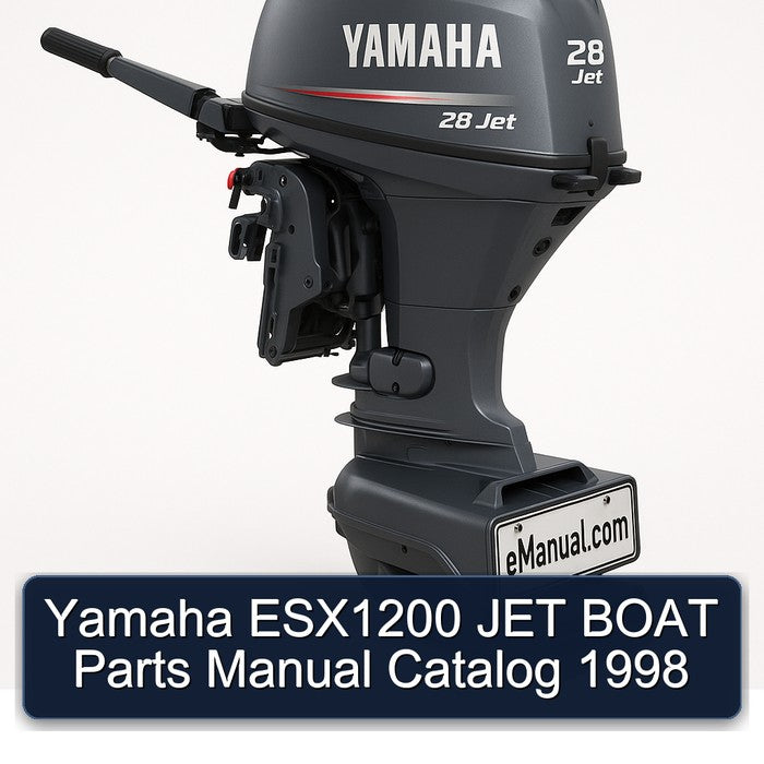 1998 Yamaha ESX1200 JET Boat Parts Catalog PDF