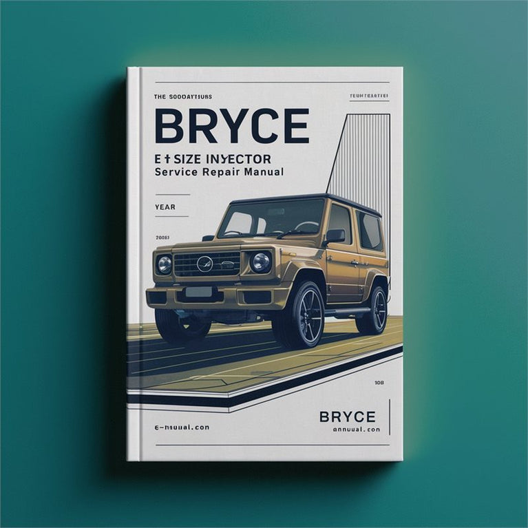 Bryce E Size Injector Service Repair Workshop Manual PDF