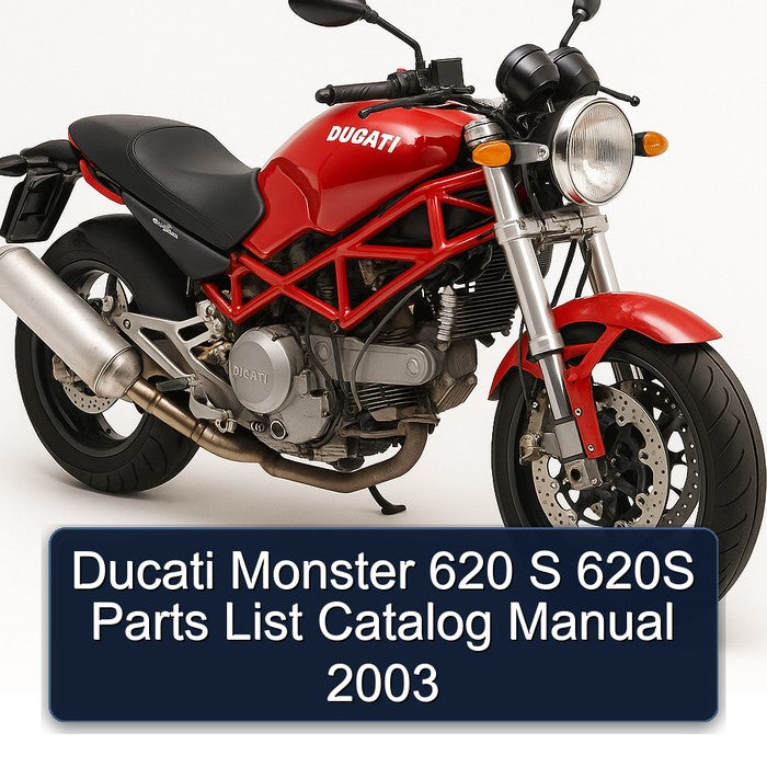 2003 Ducati 620 Monster S 620S Catalog Parts PDF