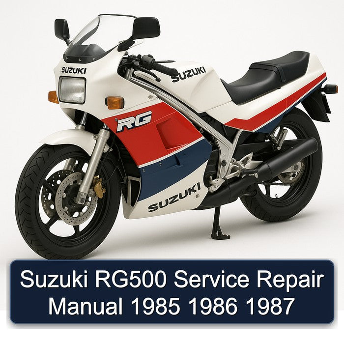 1985-1987 Suzuki RG Series RG500 Service Repair Workshop Manual PDF