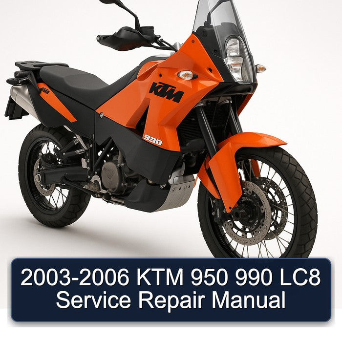 2003-2006 KTM 950 990 LC8 Service Repair Workshop Manual PDF