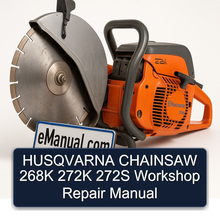 Husqvarna Chainsaw 268K 272K 272S Service Repair Workshop Manual PDF
