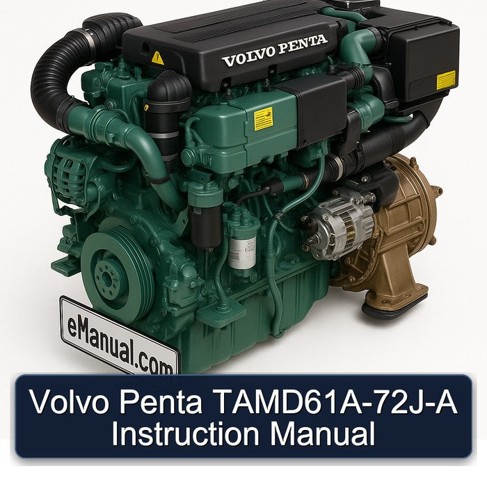 Volvo Penta Tamd61a-72j- Instruction Service Repair Workshop Manual PDF