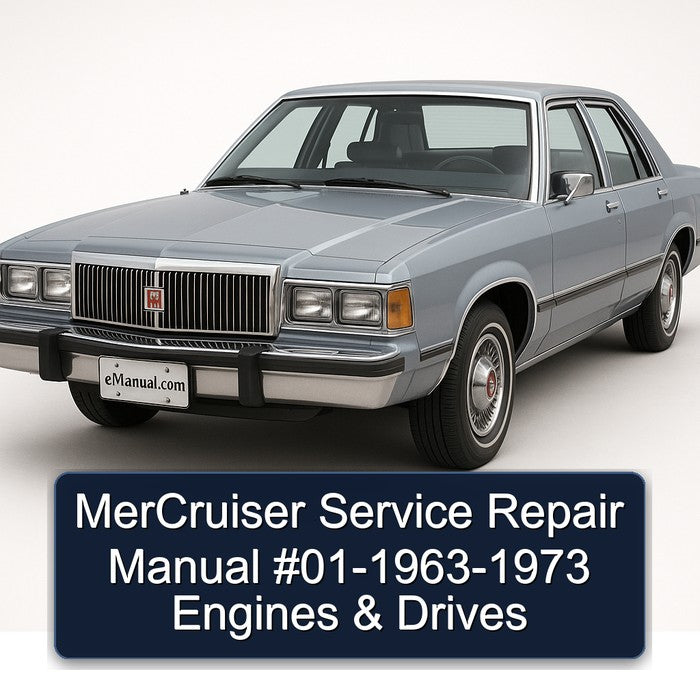 1963-1973 Mercruiser 01- - Engines Drives Service Repair Workshop Manual PDF