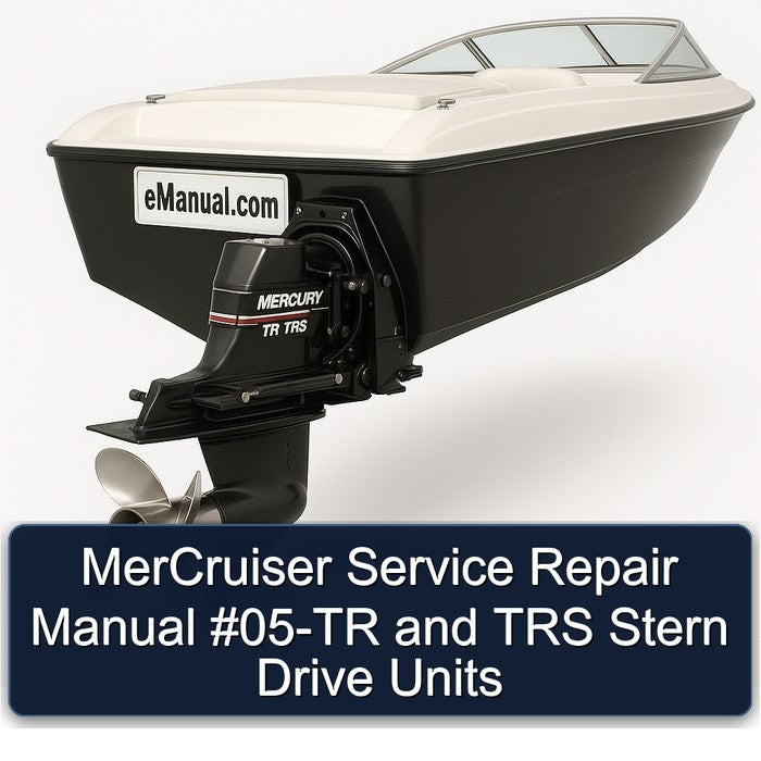 Mercruiser 05-tr TRS Stern Drive Units Service Repair Workshop Manual PDF