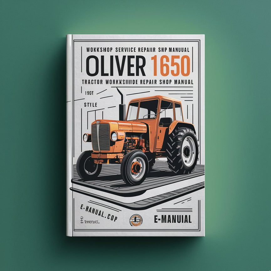 Oliver 1650 1655 Tractor Workshop Service Repair Shop Manual-Improved-PDF