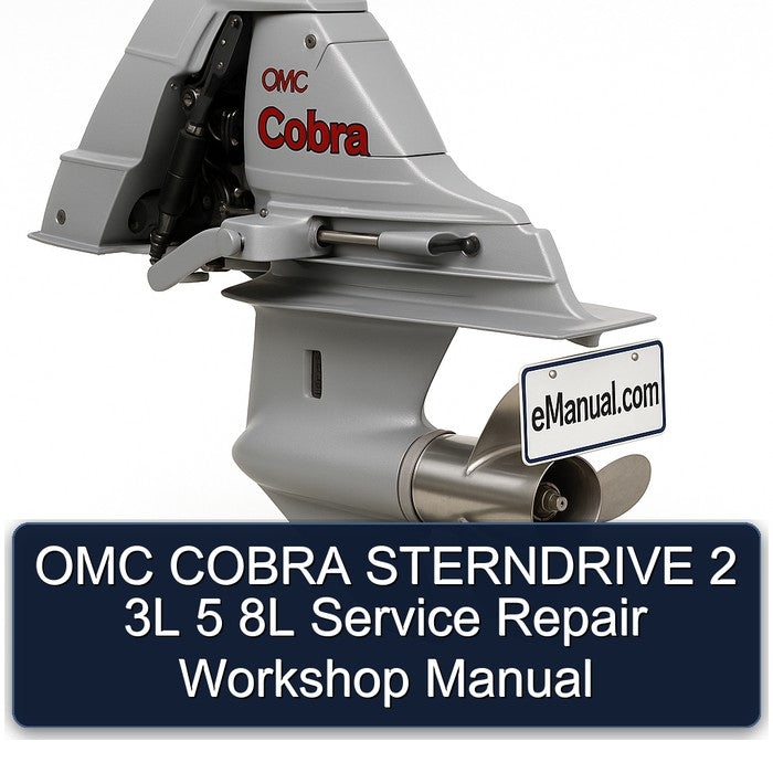 OMC Cobra Sterndrive 2 3L 5 8L Service Repair Workshop Manual PDF