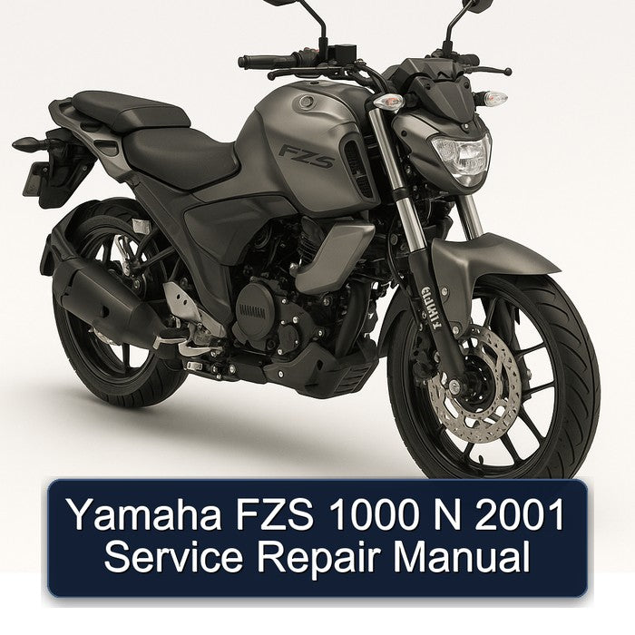 2001 Yamaha FZS Models 1000 N Service Repair Workshop Manual PDF