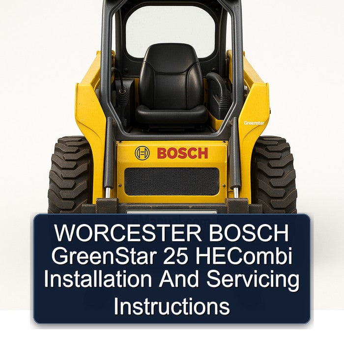 Worcester Bosch Greenstar 25 Hecombi Installation Servicing Service Repair Workshop Manual PDF
