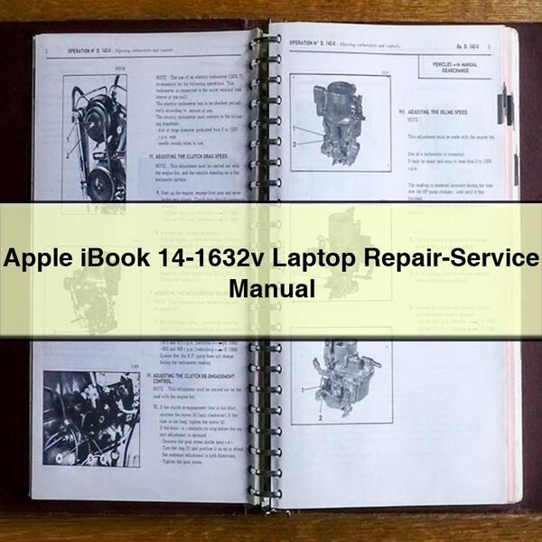 Apple Ibook 14-1632V Laptop Service Repair Workshop Manual PDF