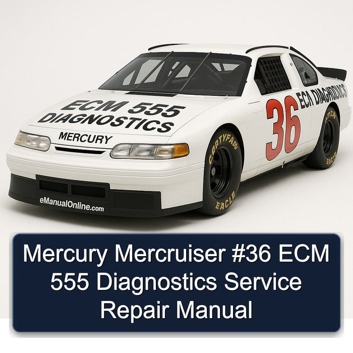 Mercury Mercruiser 36 ECM 555 Diagnostics Service Repair Workshop Manual PDF