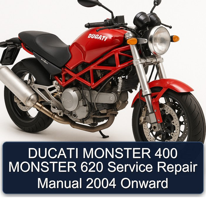 2004 Ducati 620 Monster 400 Onward Service Repair Workshop Manual PDF