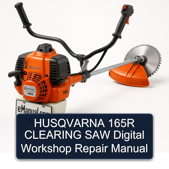Husqvarna 165R Clearing SAW Digital Service Repair Workshop Manual PDF