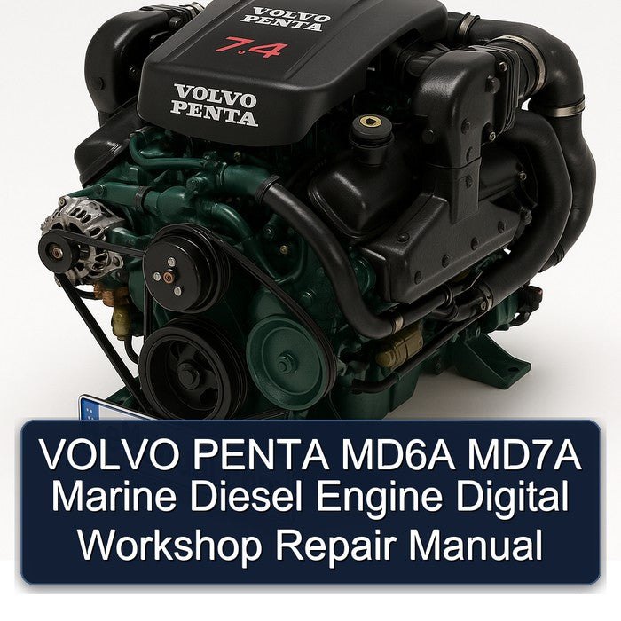 Volvo Penta MD6A MD7A Marine Diesel Engine Digital Service Repair Workshop Manual PDF